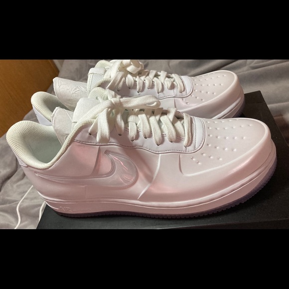 Nike Air Force 1 Foamposite Pro Cup Triple White - Picture 4 of 7